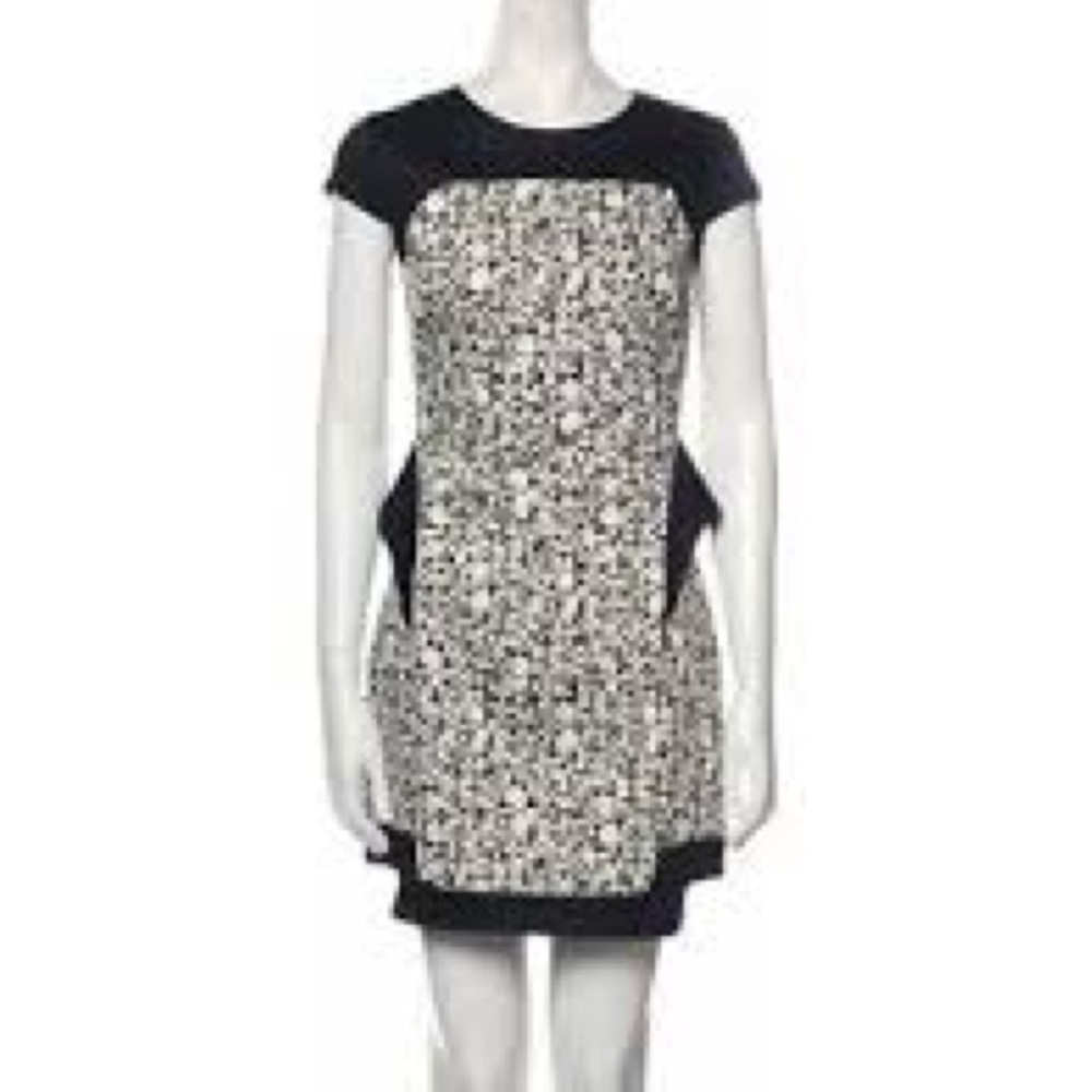 Robert Rodriguez Blue and White Sheath Mini Dress size 8